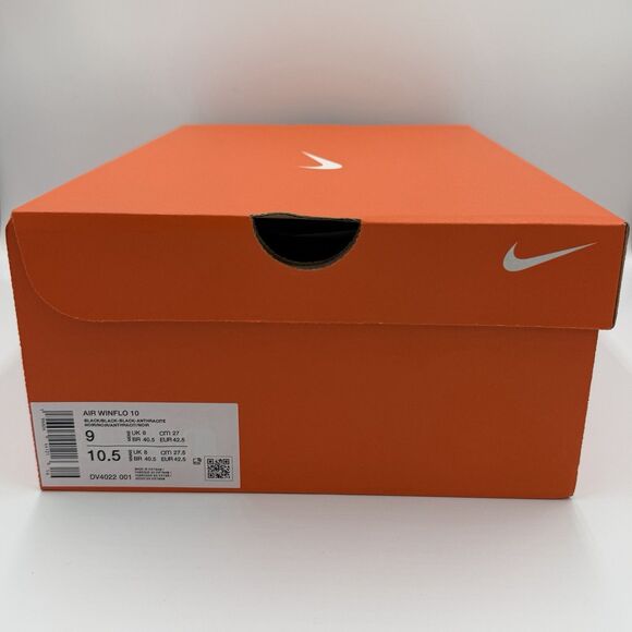 Nike Air Winflo 10 Men\'s Running Shoes Black AnthraciteDV4022-001 Size 9 NEW